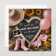 Western Cowgirl Pregnancy Announcement