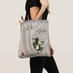 Western Cowgirl Wedding Bride Tote Bag