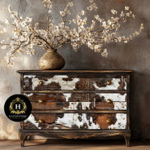 Western Cowhide Furniture Decoupage
