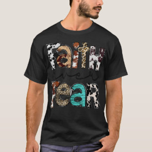 Western Cowhide Leopard Jesus Christian Faith Over T-Shirt