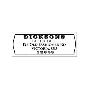 Western Custom Return Address Stamp Farm Homestead