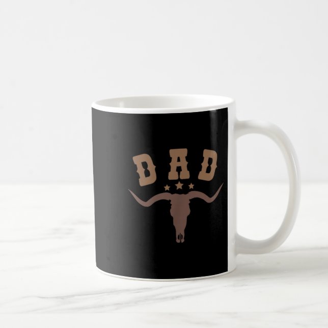 Western Dad First Second Birthday Cowboy Family Ma Coffee Mug (Right)