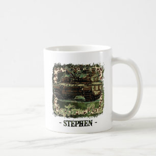 Western Dad Military Tank Camouflage Coffee Mug