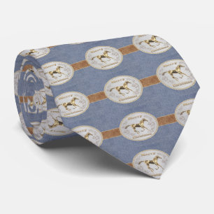 Western Denim Print With Belt And Buckle Tie