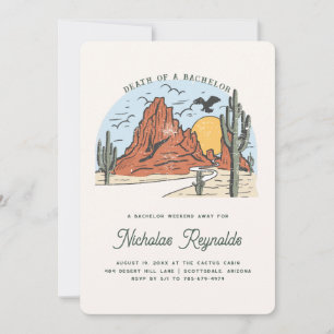 Western Desert   Bachelor Party Invitation