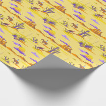 Western Desert Cowboy Horse Mesa Cactus Rustic
