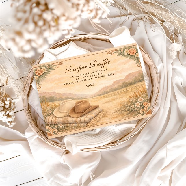 Western Desert Saddle Diapper Raffle  Enclosure Card (Creator Uploaded)