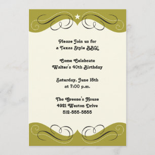 Western Design Party Invitation