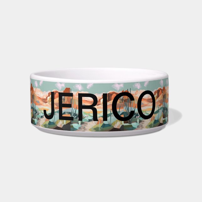 Western Design Pet Food Bowl (Front)