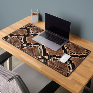Western Diamondback Rattlesnake Skin Desk Mat