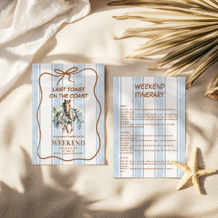 Western Dream Coastal Horse Bachelorette Invitation