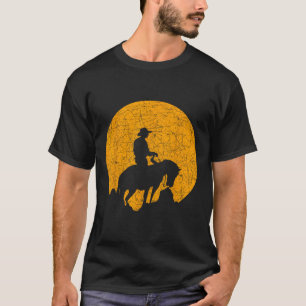 Western Equestrian Gift Texas Horseback Riding Sun T-Shirt