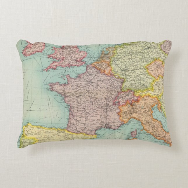 Western Europe communications Decorative Cushion (Front)