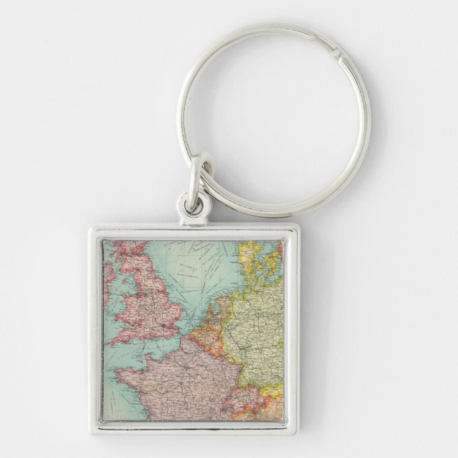 Western Europe communications Key Ring (Front)