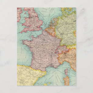 Western Europe communications Postcard