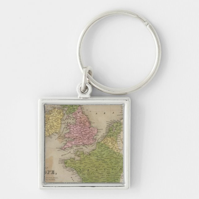 Western Europe Key Ring (Front)