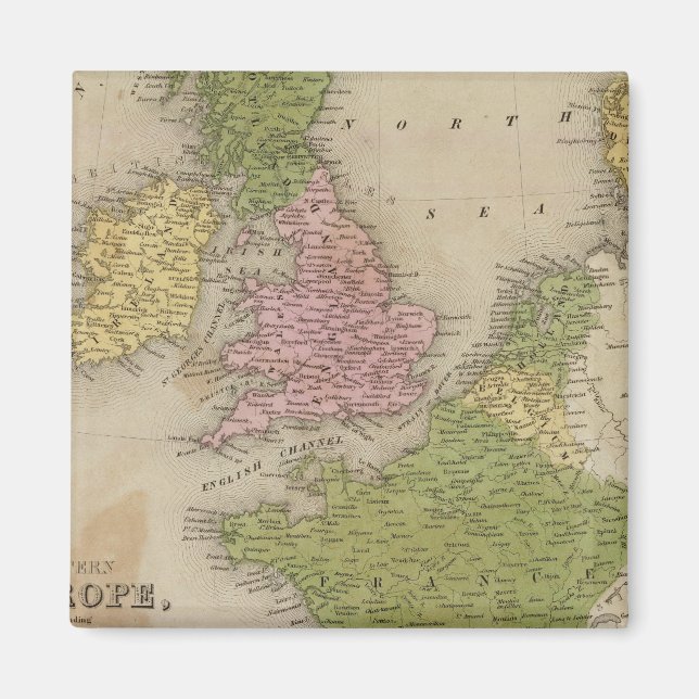 Western Europe Magnet (Front)