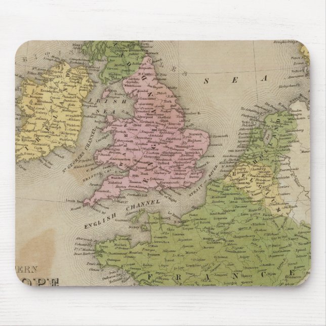 Western Europe Mouse Mat (Front)