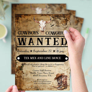 Western event flyer