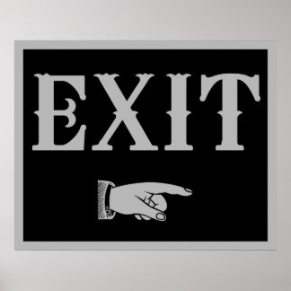 Western EXIT Sign