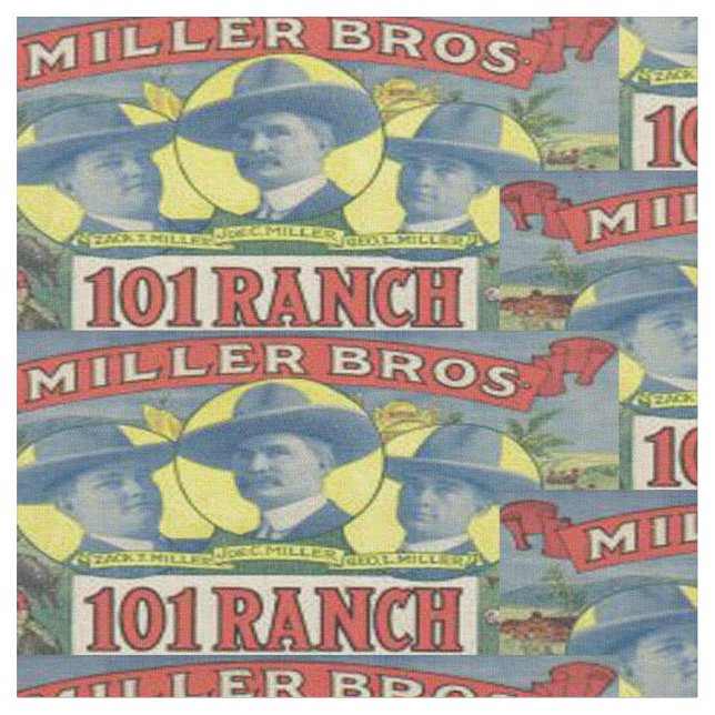Western Fabric Miller Bros 101 Ranch (Close Up)