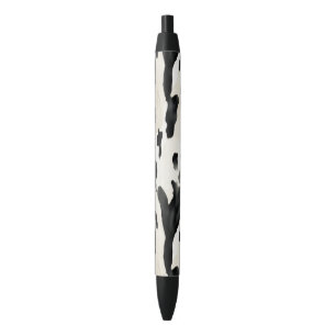 Western Farm Animal Cow Black Ink Pen