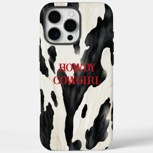 Western Farm Animal Cow Country Case-Mate iPhone Case (Back)