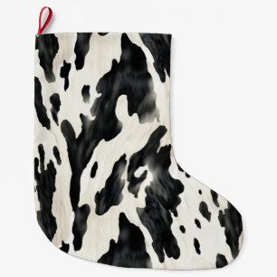 Western Farm Animal Cow Country   Large Christmas Stocking