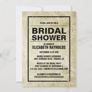 Western Farm Bridal Shower Invitations