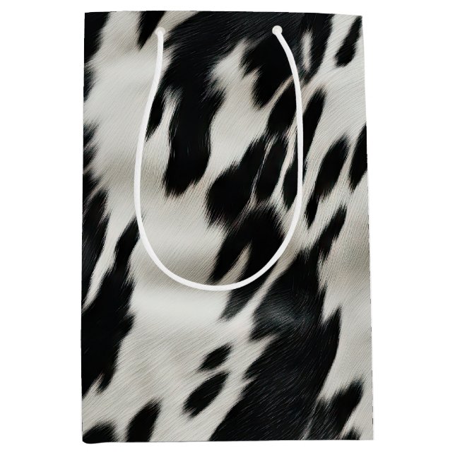 Western Farm Cowhide  Medium Gift Bag (Front)