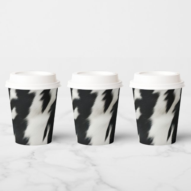 Western Farm Cowhide  Paper Cups (Multi)