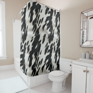 Western Farm Cowhide Shower Curtain