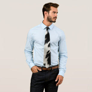 Western Farm Cowhide Tie