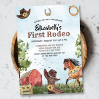 Western First Rodeo Horse Barn 1st Birthday Party