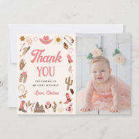 Western First Rodeo Wild West Cowboy Pink Birthday