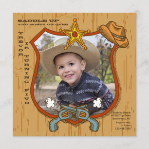 Western Frame Photo Invitation