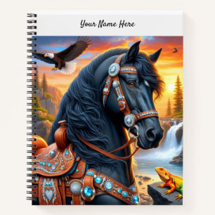 Western Friesian Horse Notebook