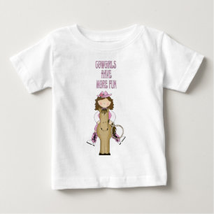 Western Fun! Cowgirl/Horse 2T - 4T LS T-Shirt