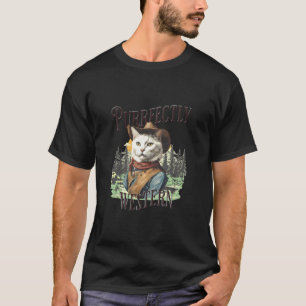 Western Funny Cat Purrfectly Western T-Shirt