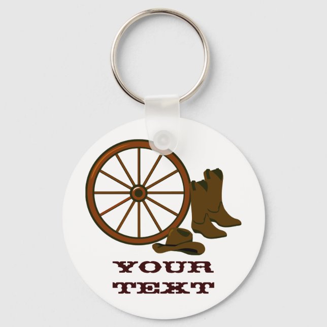 Western Gear Keychain (Front)