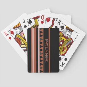 Western Geometric Rustic Country Playing Cards
