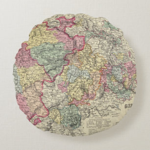 Western Germany 2 Round Cushion