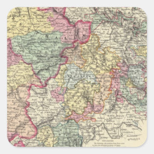 Western Germany 2 Square Sticker