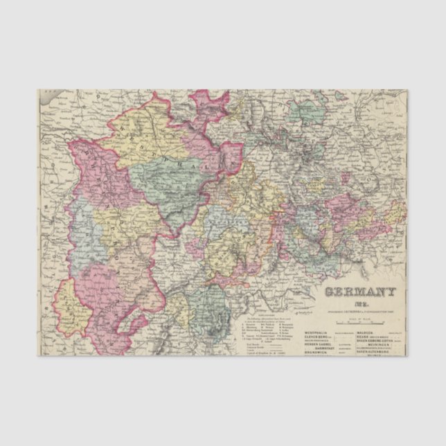 Western Germany 2 Tissue Paper (Front)