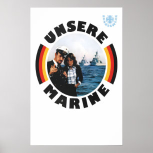 Western Germany Our Navy Bundeswehr Recruitment Poster
