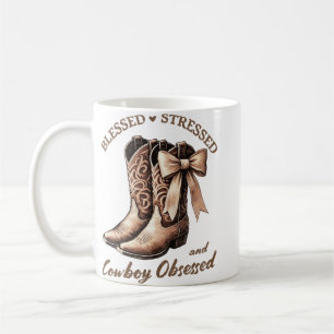 Western Graphic - Cowboy Obsessed Tri-Blend Shirt Coffee Mug