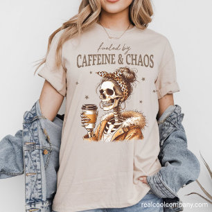 Western Graphic T-Shirt - Caffein and Chaos Mama Tri-Blend Shirt