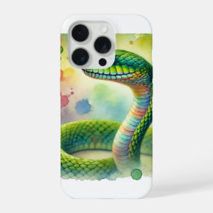 Western Green Mamba 260624AREF116 - Watercolor iPhone 15 Pro Case