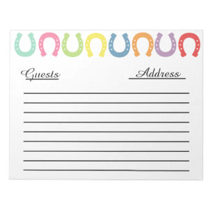 Western Guest/ Memory Book Note Pad