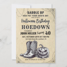 Western Halloween Birthday Hoedown, Cowboy